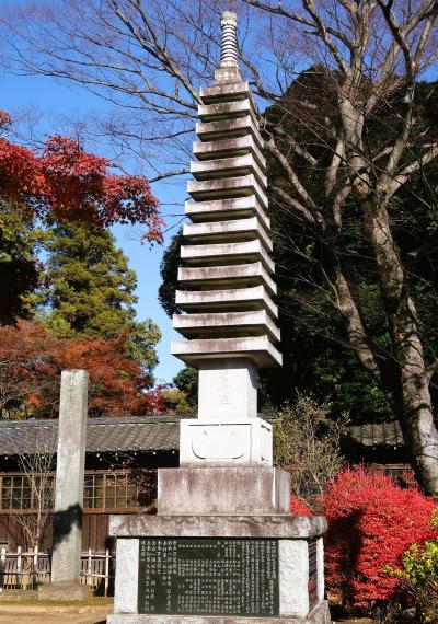 松戸/平賀-3　本土寺c    秋山夫人の墓付近　紅葉真っ盛り　☆竹林-宝物殿-妙朗堂