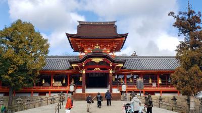 どんと焼きで石清水八幡宮へ！