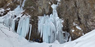 2023_2_9　ふだん着の休日　　奥日光の最深部にある氷瀑　　　　　庵滝を見れた