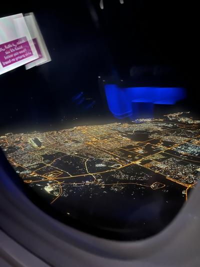 2023年1月エジプト世界遺産とナイル川クルーズの旅 その2 成田からドーハへ