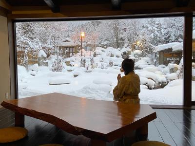 奥飛騨温泉で雪見露天風呂を満喫(  谷旅館　)
