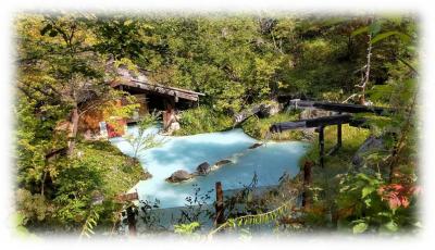 「龍神の瀧と泡の湯旅館」　長野県松本市