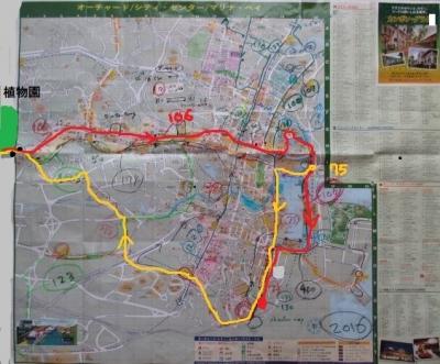 シニアの予習復習　シンガポールのバス路線図