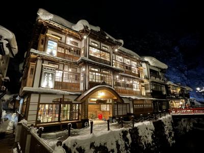 2023冬　レトロノスタルジーな旅館に泊まる雪の銀山温泉・肘折温泉　はしご旅