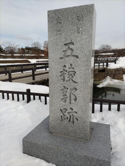 函館　冬の五稜郭跡