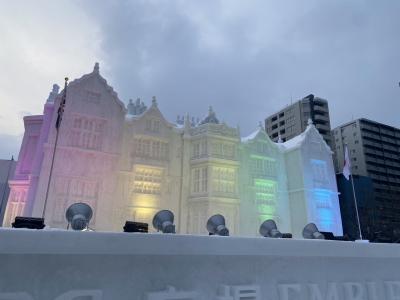 2023年2月　冬の北海道12年目の３泊４日旅～スノボにグルメに今年は雪まつり～（１日目雪まつり）