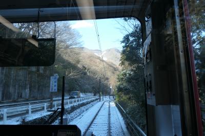 雪の箱根温泉旅♪　Vol.10 ☆箱根登山鉄道　強羅駅へ美しい冬晴れ♪