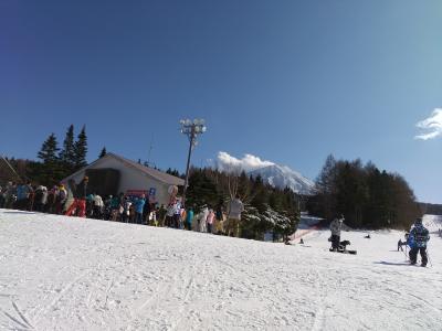 ２月も滑ろう～！誕生日祝いも兼ねて♪ー富士天神山スキー場ー&#9975;