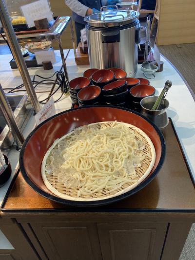 讃岐五色台、休暇村の香川のうまいもんブッフェプランの朝食です。