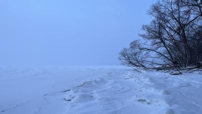 2023・2真冬の北海道・白銀の世界を歩く~その6・嵐を抜けて屈斜路湖~