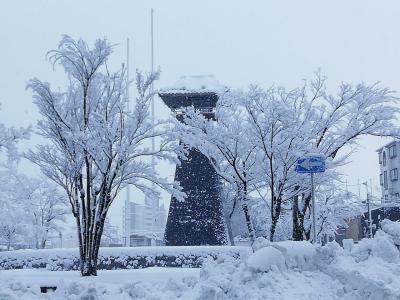 真冬の大雪警報禍の出張ついで旅