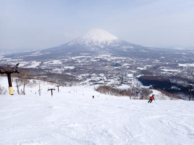 ２３年春北海道　ニセコヒラフスキー場へ行きました。