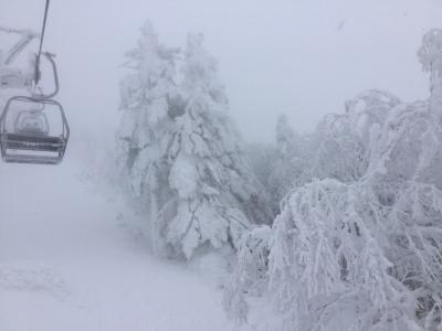 志賀高原スキー　横手山山頂の冷凍庫へ　2022