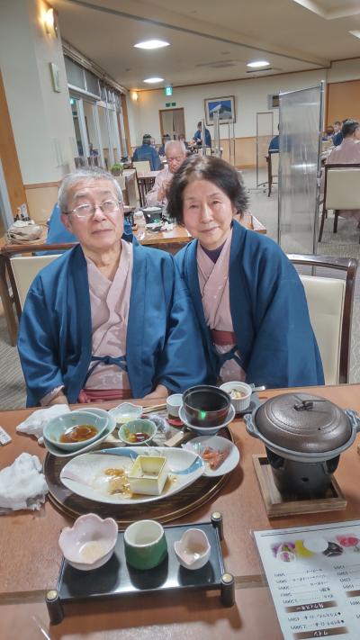 てらどまりカニの宿きんぱちの湯－結婚45周年、大好きてらどまり、佐渡海洋深水の湯、お料理、海の見える宿