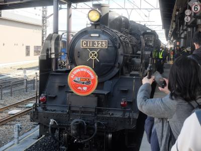 新宿から東武乗り入れ特急、東武鉄道のＳＬ、野岩線、会津鉄道を使って会津若松へ。