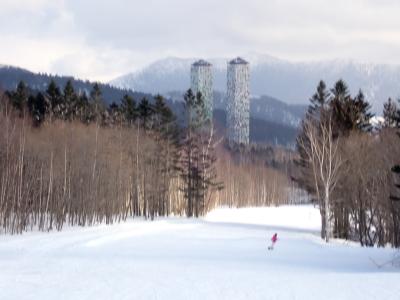 23年春　北海道トマムスキー場へ行きました。