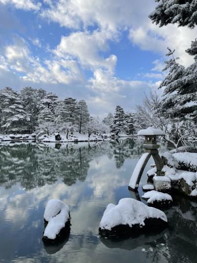 狙い撃ち前日予約！一面雪景色＆青空水鏡＆樹氷梅の兼六園＋N"G"B川端鮮魚店＋再セントリック終活