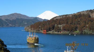 久し振りの箱根の旅⑦湖と富士山が見られる成川美術館