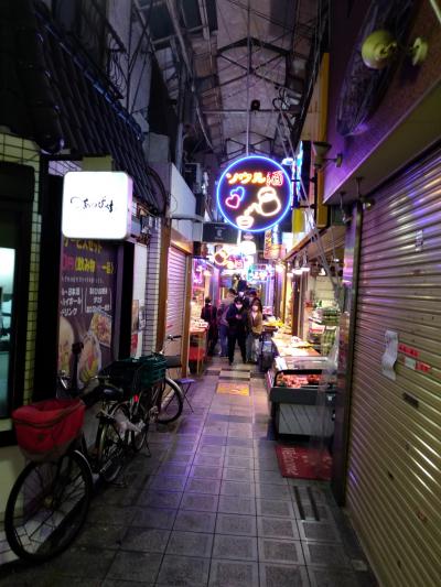 鶴橋へ焼肉を食べに＆ウン十年ぶりの京都へ～１日目　大阪テキトー観光と夜は鶴橋で焼肉