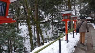 残雪ありの洛中、そして鞍馬へ。