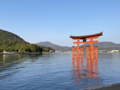 2023年3月　大鳥居の改修が完了した厳島神社へー宮島1泊2日