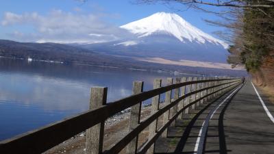 富士山を見たくて山梨へ　NO２ 山中湖から河口湖サイクル