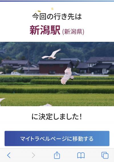 どこかにビューーン！で新潟旅行1日目新潟市