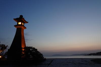 塩見繩手で小泉八雲の波乱の人生を知り桜の季節の宍道湖の夕日を観る・全国旅行支援で山陰を東から西へ電車でひとり旅・2023.3⑤3日目午後