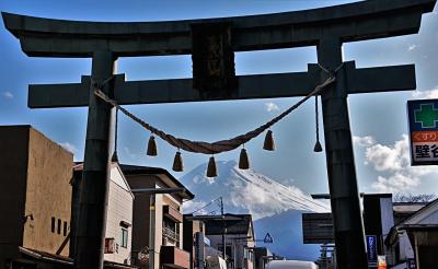 雪がある富士山が見たい山梨の旅②　富士五湖コンプリート