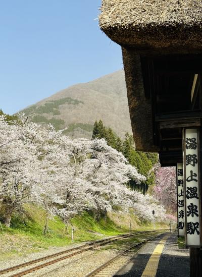 会津鉄道と大内宿