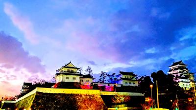 改修された福山城と世羅高原