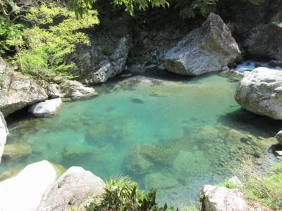 仁淀ブルーの中津渓谷･おでんとあめごのドライブイン引地橋･『竜とそばかすの姫』の朝尾沈下橋☆四国お遍路ドライブ2023年春⑮-1