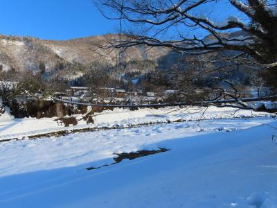 岐阜 白川郷 荻町の吊橋(Ogimachi Suspension Bridge,Shirakawago,Gifu,Japan)