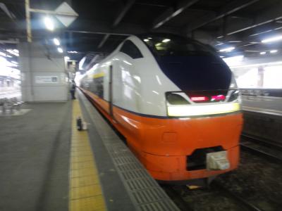 JR秋田駅から、特急列車(つがる1号）で弘前に入る。