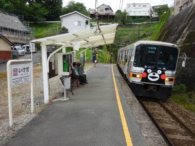 防衛戦・七隈線に乗りに福岡へ【その２】　その前になぜか熊本電鉄（２）車庫のある駅と、沿線を少しお散歩