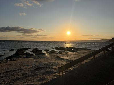 鴨川　年の瀬は海を見ながらのんびり