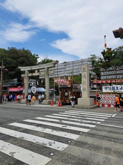 三島市内観光～「三嶋大社　楽寿園　楽寿館　源兵衛川の水路　うなぎ和食処すみの坊」