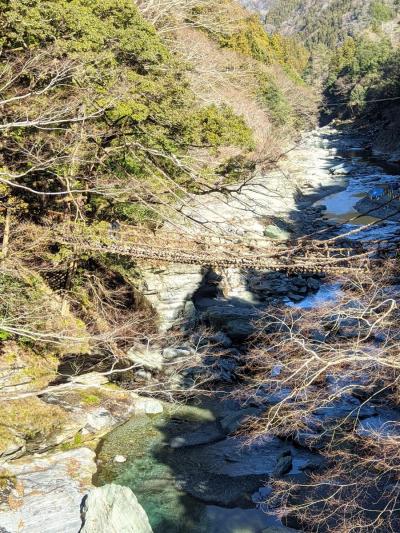 2023年1月徳島県阿波池田2　道の駅大歩危→大歩危駅→祖谷のかずら橋　