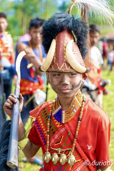 インド・ナガランド州アオリング祭り（収穫祭・首狩族）２