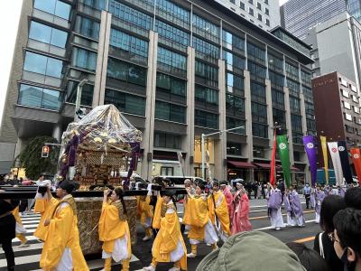 4年ぶりの神田祭の神幸祭と附け祭の大行列
