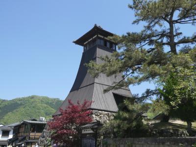 天橋立・城崎温泉４・・出石の城跡の赤い鳥居、芝居小屋、おいしいお蕎麦