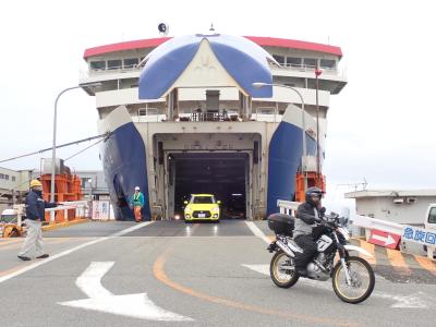 G.W　ツーリング　佐渡島　両津港から新潟港へ向かいます。