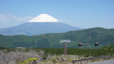 大涌谷から富士山が良く見えました。今回は硫黄のにおいが気になりました。