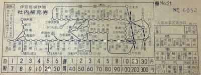 地図式乗車券の楽しみ（3）首都圏私鉄の車内補充券』東京の旅行