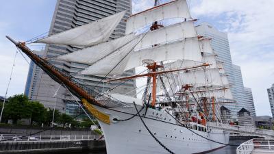 帆船日本丸の総帆展帆