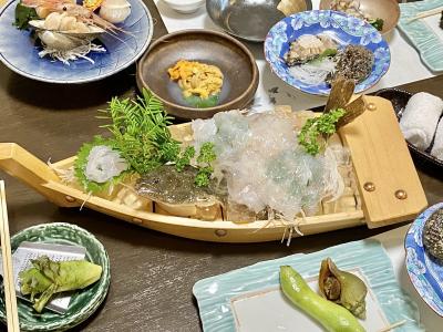 「高島旅館」予約困難！ヒラメの活き造りと鮑が食べられる宿♪ 北海道～青森県 5泊6日の旅！3泊目♪