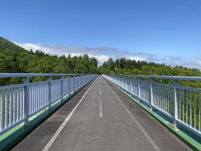 最終日　湾内大橋、カニ釣り、森林公園へ