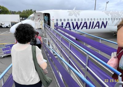 2023年5月初めてのハワイ島、JAL直行便欠航、JALの対応？　大変でした