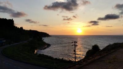 富山の海側を歩いて、氷見で氷見牛食べて朝陽眺めてきた