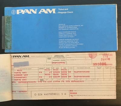 1981.12月~＊初めての海外（イギリス、フランス、イタリア）はパンナム世界一周便で(1)チケットがない！